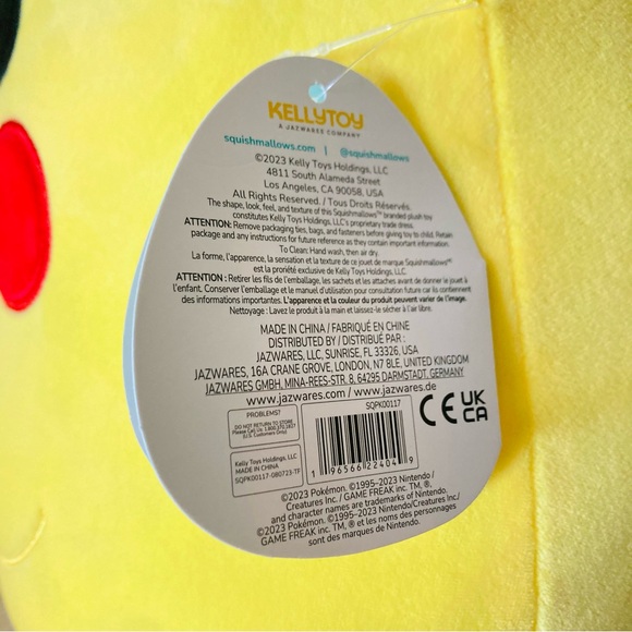 Pokémon Squishmallows 20in Holiday Pikachu Stuffed Toy - Picture 7 of 8